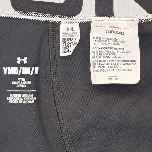 Under Armour UA Utility Girls Slider Softball Compression Shorts Black Size Med - Picture 5 of 11